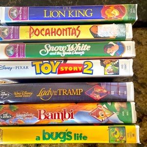 7. Disney Classic movies.  VHS